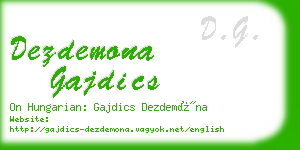 dezdemona gajdics business card